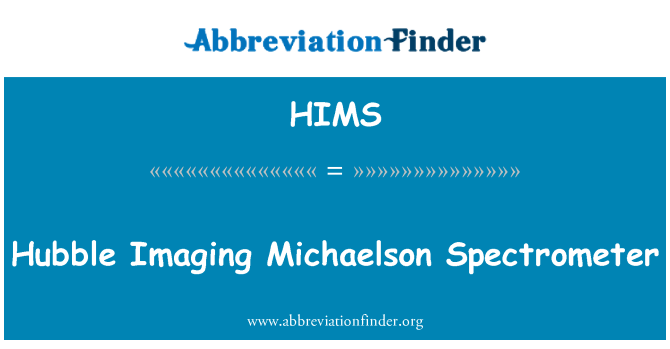 HIMS: Spettrometru ta ' Michaelson Imaging Hubble