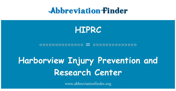 HIPRC: Prevenciji ozljeda Harborview i istraživački centar