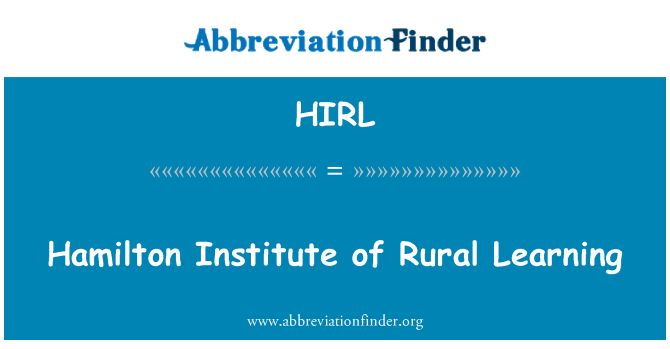 HIRL: ハミルトン地方学習研究所