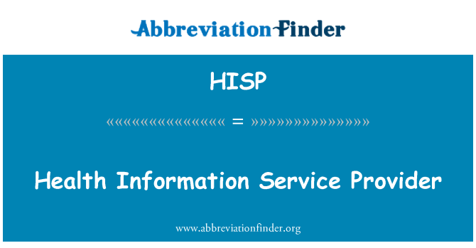 HISP: Founisè sèvis enfòmasyon lasante
