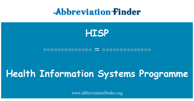 HISP: Pwogram sistèm sante enfòmasyon