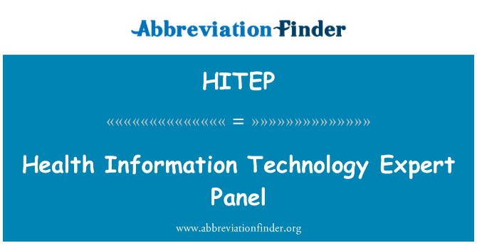 HITEP: Informazzjoni tas-saħħa tat-teknoloġija Panel espert