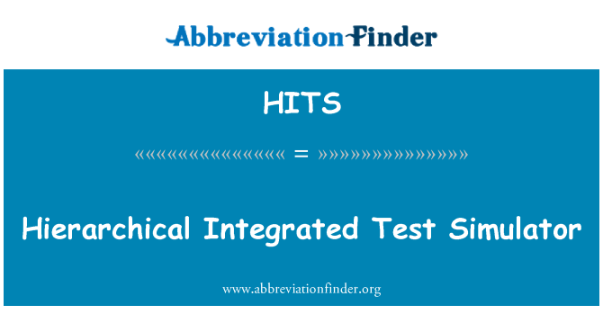 HITS: 層次結構的集成的測試模擬器