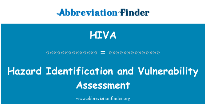 HIVA: Идентификация на опасностите и оценка на уязвимостта