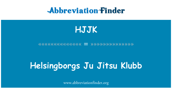 HJJK: Helsingborgs Ju Jitsu Klubb