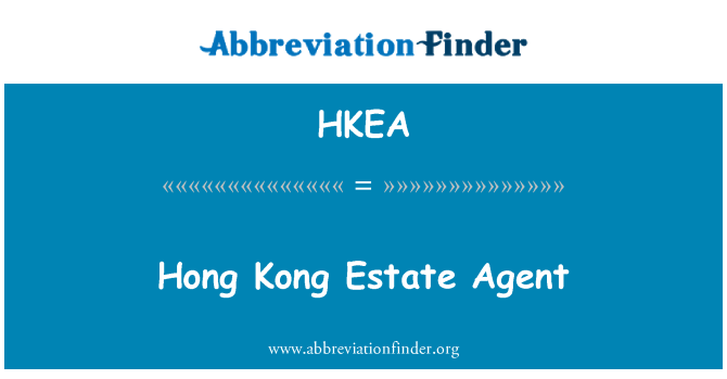 HKEA: Hong 香港地產代理