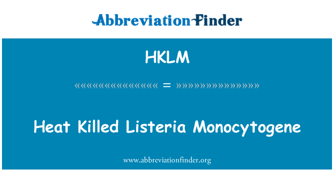 HKLM: Chalè ki te tiye Listeria Monocytogene