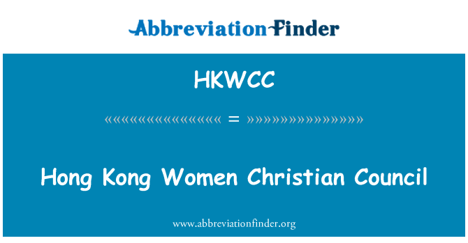 HKWCC: Hong Kong nisa Christian Council