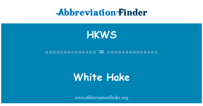 HKWS: Hvit Hake