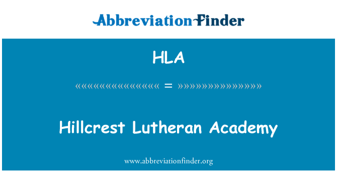 HLA: Hillcrest-Academy