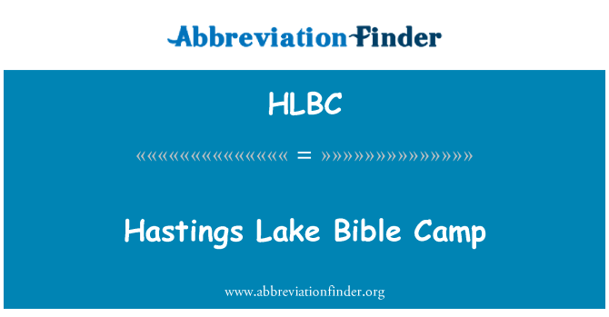 HLBC: Hastings lag Bibbja Camp