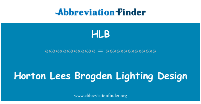 HLB: Conception ekleraj Lies Horton Brogden