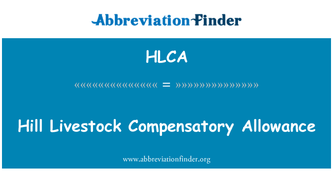 HLCA: Hill gado compensatória