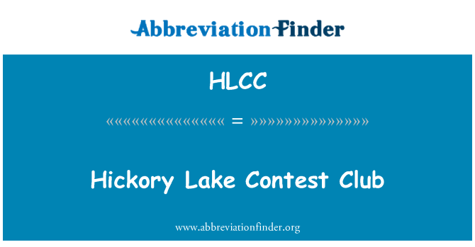 HLCC: Hickory tó Contest Club