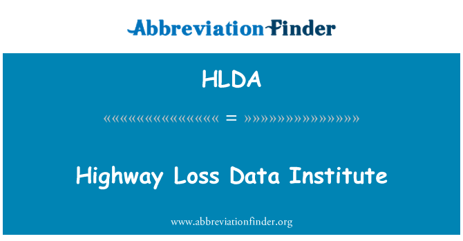 HLDA: Carretera de pérdida de datos Instituto