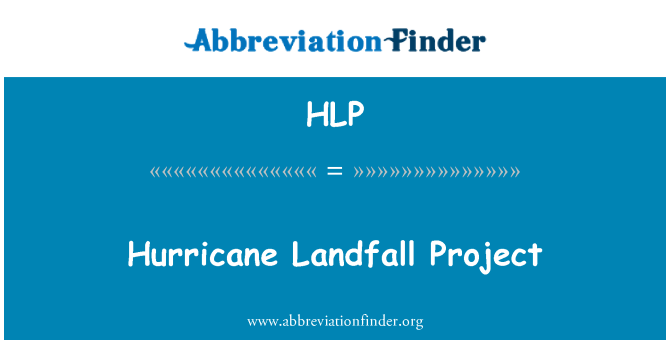 HLP: Taufan Landfall projek