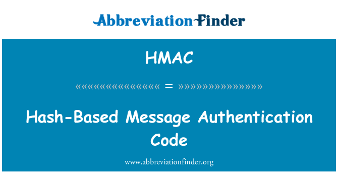 HMAC: 해시 기반 메시지 인증 코드
