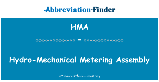 HMA: Ensemble de mesurage hydromécanique