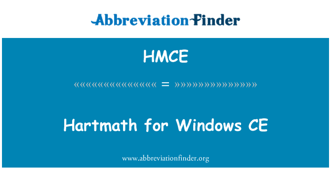 HMCE: Hartmath untuk Windows CE