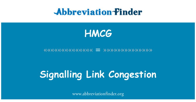 HMCG: Signalizace přetížení spojení