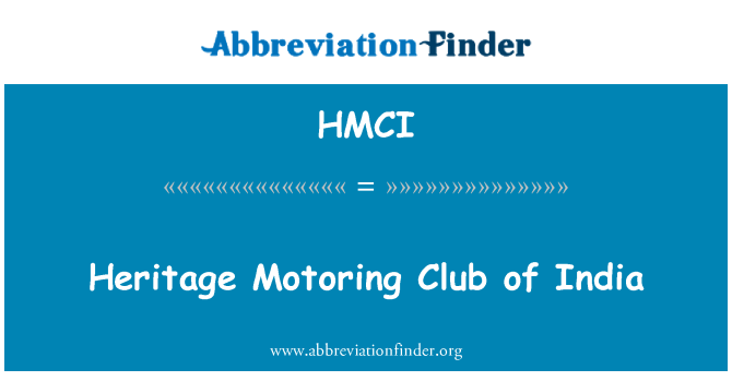 HMCI: インドの遺産モータリング クラブ