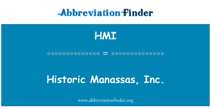 HMI: Storica Manassas, Inc.