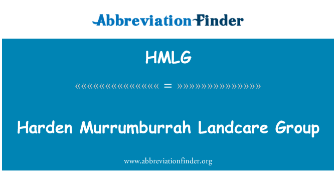 HMLG: Harden Murrumburrah grup de cura de la terra