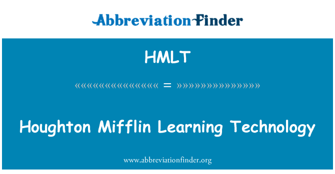 HMLT: Houghton Mifflin Learning tecnología