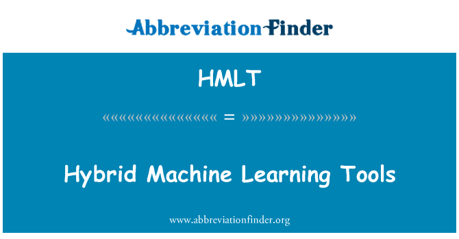HMLT: Hybrid machin aprann zouti
