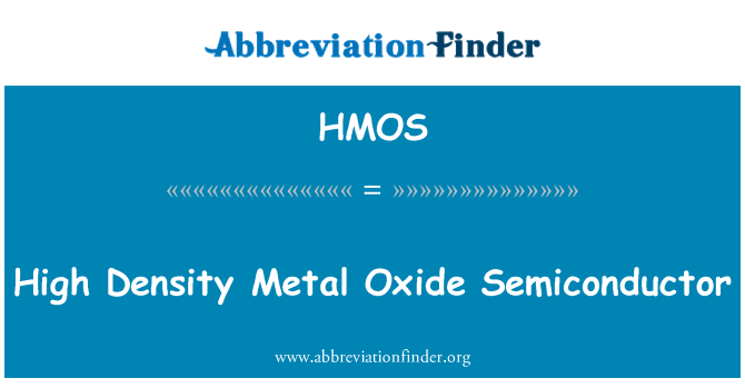 HMOS: Vysoká hustota Metal Oxide Semiconductor