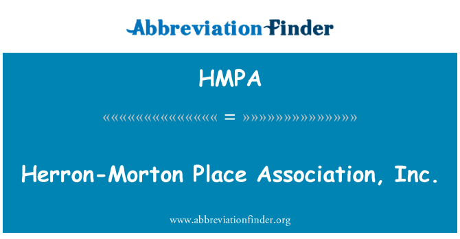HMPA: Herron-Morton kote asosyasyon, Inc.