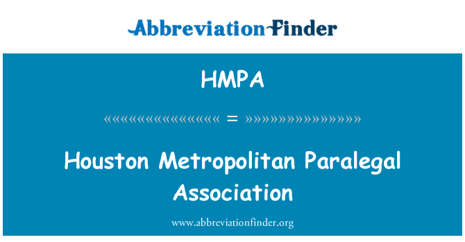 HMPA: Houston metropolitní praktikantka asociace