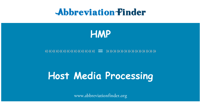 HMP: ホストのメディア処理