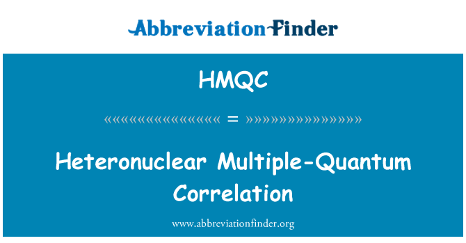 HMQC: 異核多量子關聯