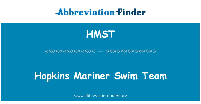 HMST: Hopkins Mariner Swim Team