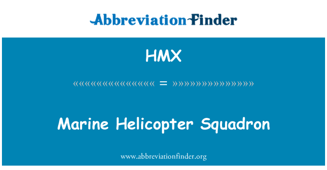 HMX: Marin elikoptè èskwad