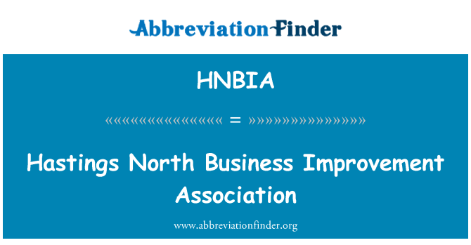 HNBIA: Hastings North Business Improvement Association