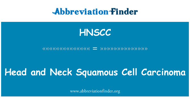 HNSCC: Kap u għonq Squamous taċ-ċelloli fil