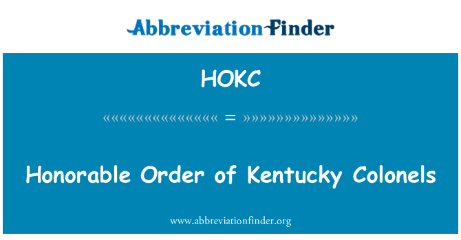 HOKC: Dechaje lòd ki Kolonèl Kentucky