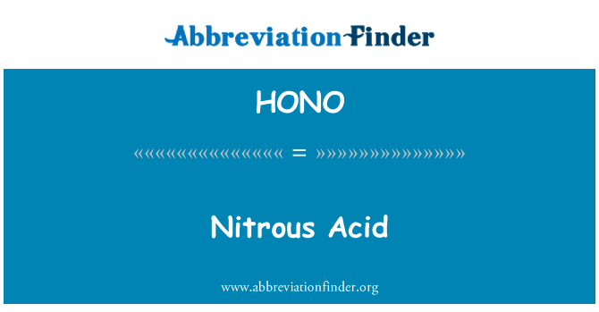HONO: Acid azotos