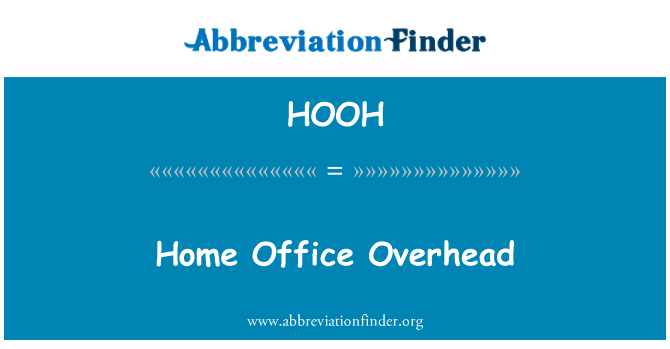 HOOH: Thuiskantoor Overhead