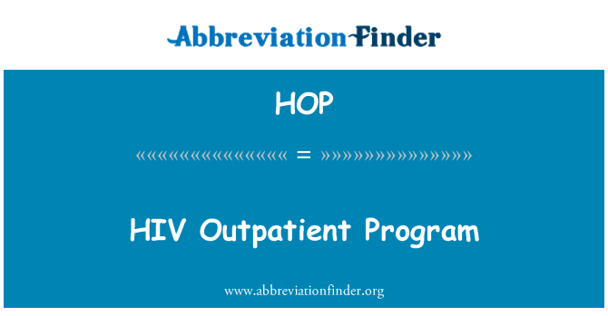HOP: Programa ambulatorio de VIH