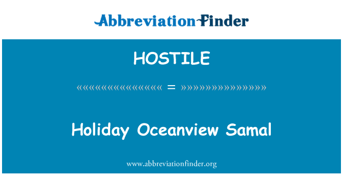 HOSTILE: Holiday Oceanview Samal