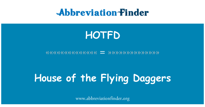 HOTFD: Maison des Flying Daggers