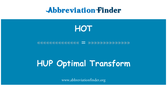 HOT: HUP Fourier ottimali