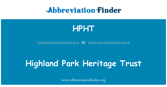 HPHT: 高地公園遺產信託