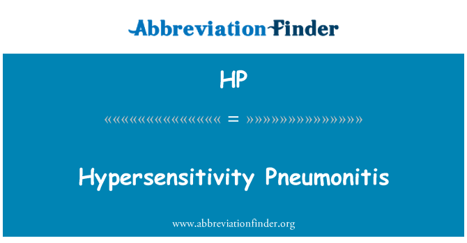 HP: Preobčutljivost pnevmonitis
