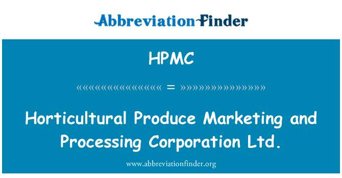 HPMC: Produire horticulture komès ak Traitement Kòporasyon Ltd.