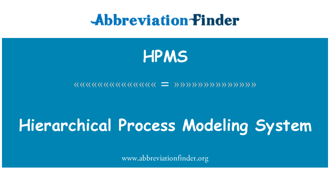 HPMS: Hierarchický proces modelování systém