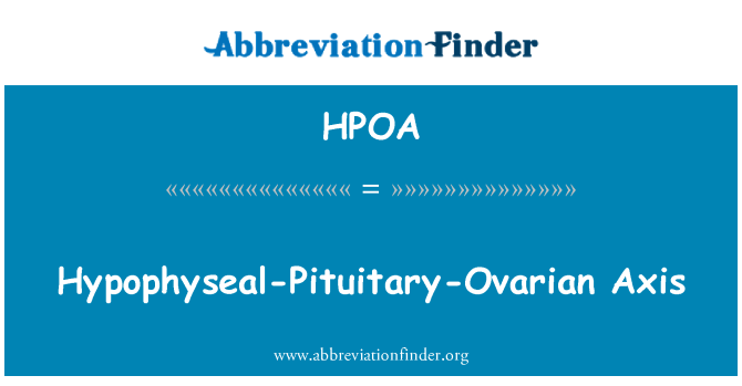 HPOA: Hypophyseal-hypofys-ovarie-axeln
